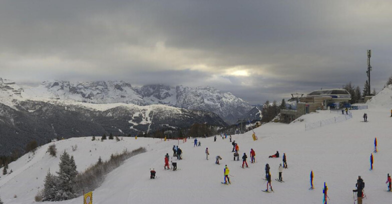 Webcam Фольгарида-Мариллева - Seggiovia Malghette 