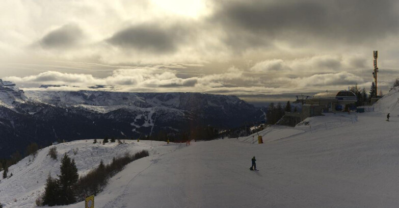 Webcam Ski area Campiglio Dolomiti di Brenta Val di Sole Val Rendena - Seggiovia Malghette Vista sul Brenta