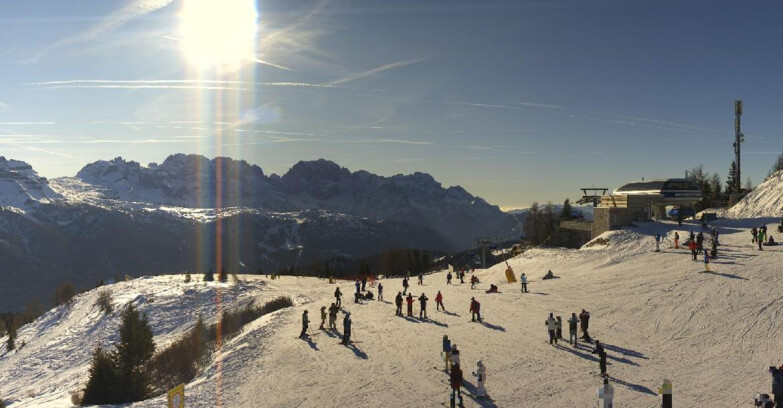 Webcam Фольгарида-Мариллева - Seggiovia Malghette 