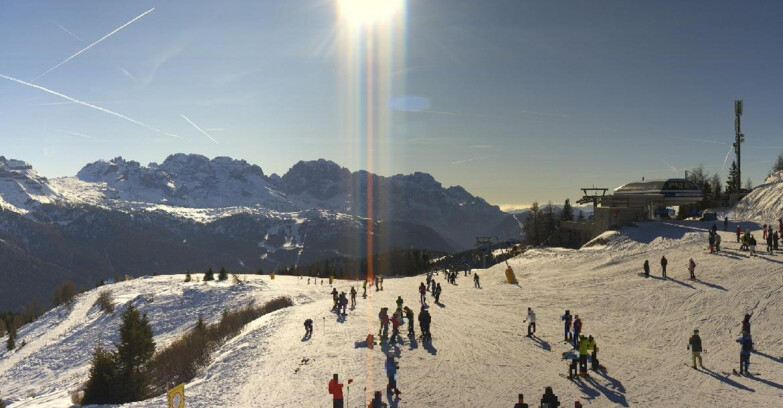 Webcam Фольгарида-Мариллева - Seggiovia Malghette 