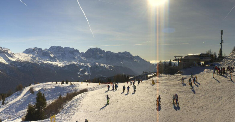 Webcam Фольгарида-Мариллева - Seggiovia Malghette 