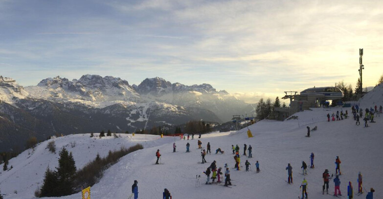 Webcam Фольгарида-Мариллева - Seggiovia Malghette 