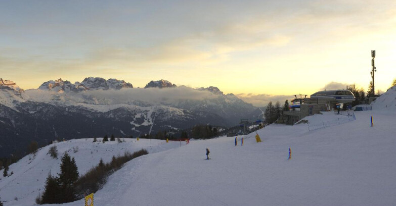 Webcam Фольгарида-Мариллева - Seggiovia Malghette 