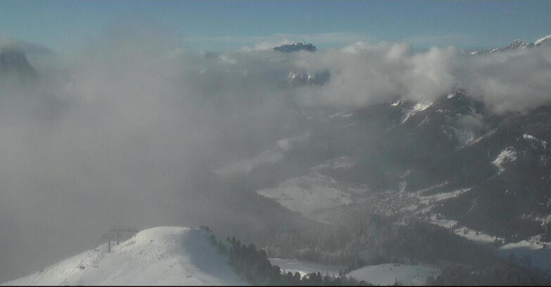 Webcam Pozza di Fassa-Aloch-Buffaure  - Cabinovia Buffaure - Stazione a Monte
