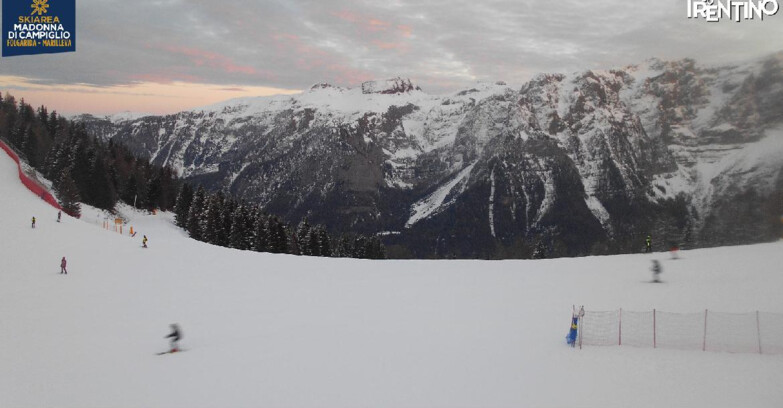Webcam Ski area Campiglio Dolomiti di Brenta Val di Sole Val Rendena - Pista delle Rocce - Folgarida