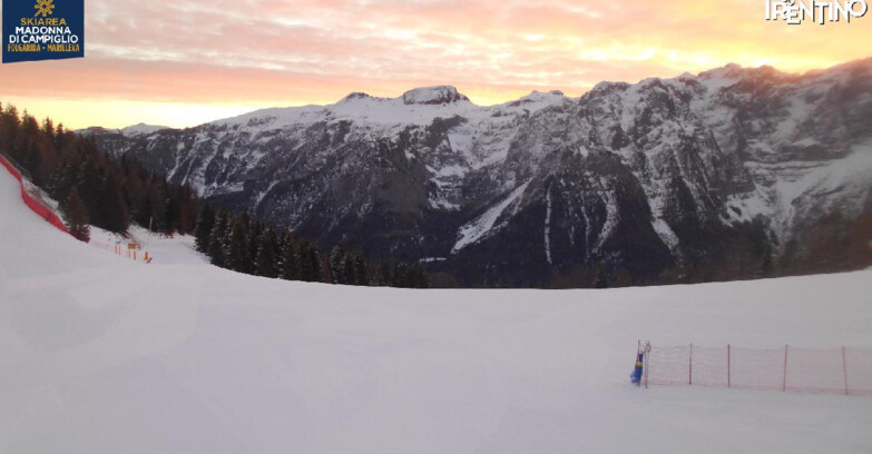 Webcam Ski area Campiglio Dolomiti di Brenta Val di Sole Val Rendena - Pista delle Rocce - Folgarida