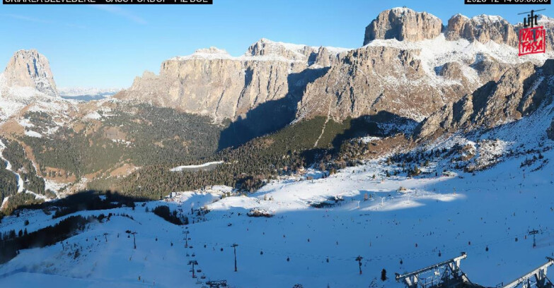 Webcam Canazei-Belvedere - SKIAREA BELVEDERE 