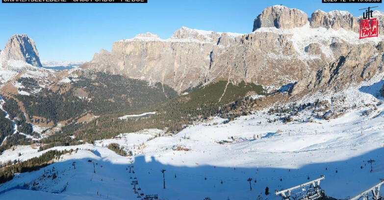 Webcam Canazei-Belvedere - SKIAREA BELVEDERE 