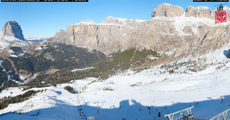 Webcam Canazei-Belvedere - SKIAREA BELVEDERE 