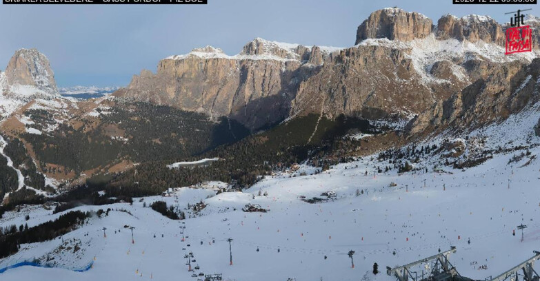 Webcam Canazei-Belvedere - SKIAREA BELVEDERE 