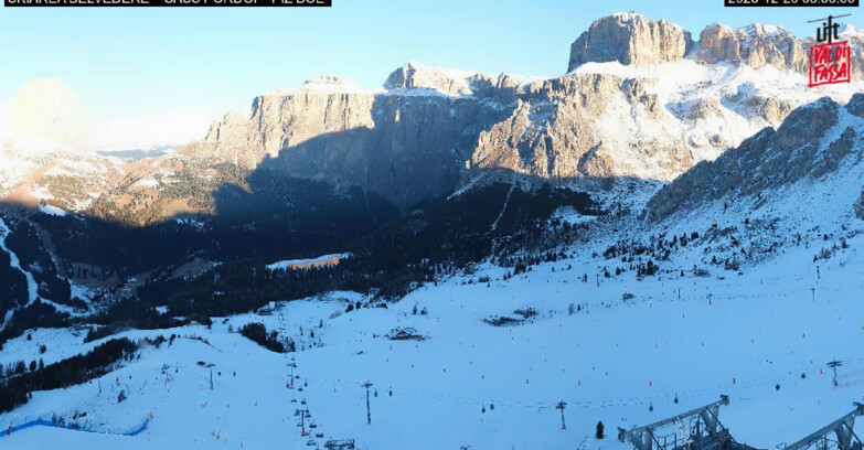 Webcam Canazei-Belvedere  - SKIAREA BELVEDERE 