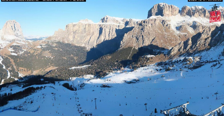 Webcam Canazei-Belvedere  - SKIAREA BELVEDERE 