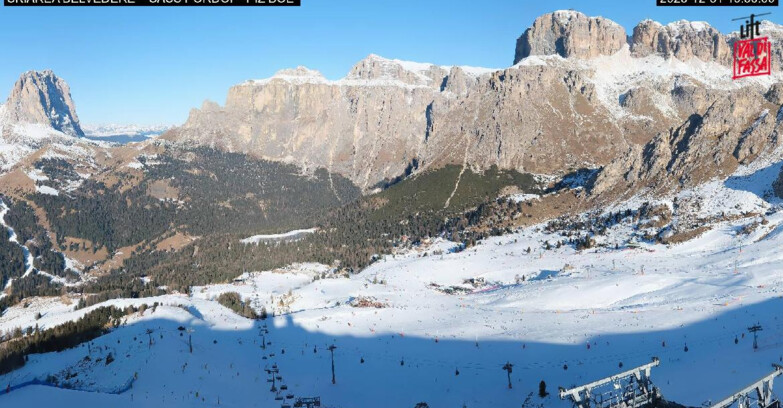 Webcam Canazei-Belvedere  - SKIAREA BELVEDERE 