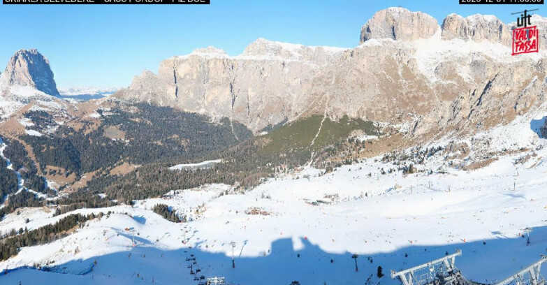 Webcam Canazei-Belvedere  - SKIAREA BELVEDERE 