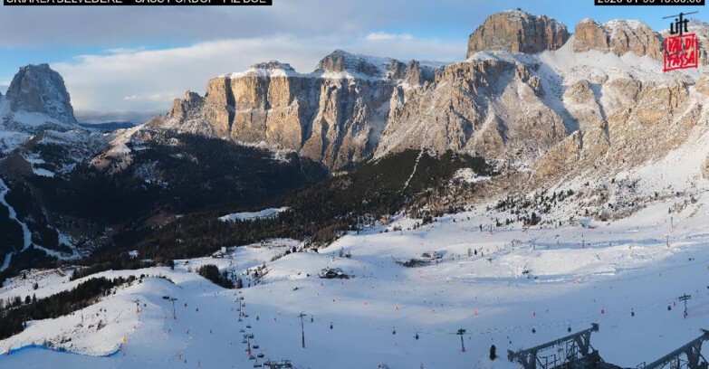 Webcam Canazei-Belvedere - SKIAREA BELVEDERE 