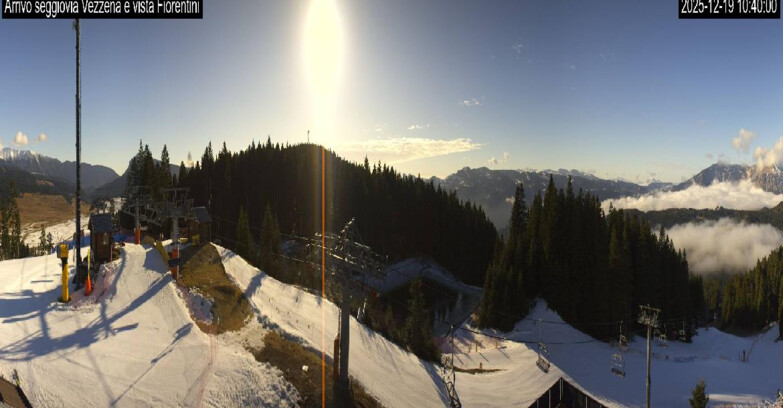 Webcam Ski area Lavarone - Arrivo seggiovia Laghetto