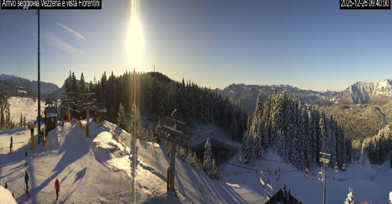 Webcam Ski area Lavarone - Arrivo seggiovia Laghetto