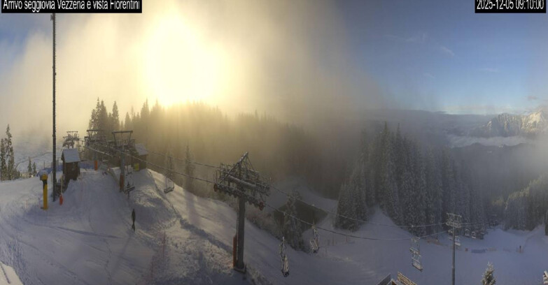 Webcam Lavarone Skigegiet - Laghetto Sessellift 