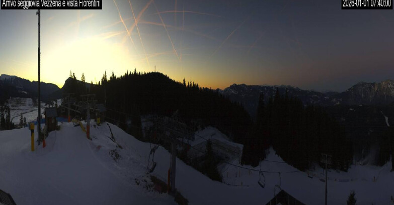 Webcam Ski area Lavarone - Arrivo seggiovia Laghetto