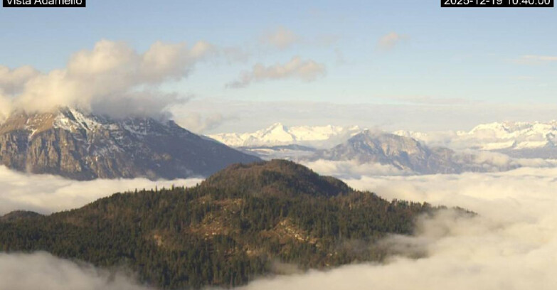 Webcam Ski area Lavarone - Vista su ghiacciaio Adamello