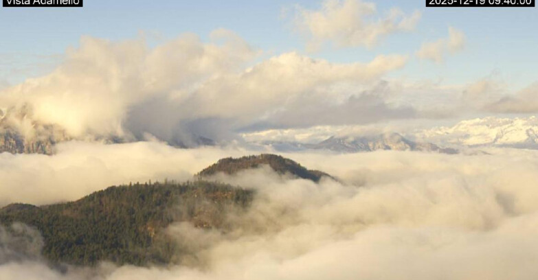 Webcam Ski area Lavarone - Vista su ghiacciaio Adamello