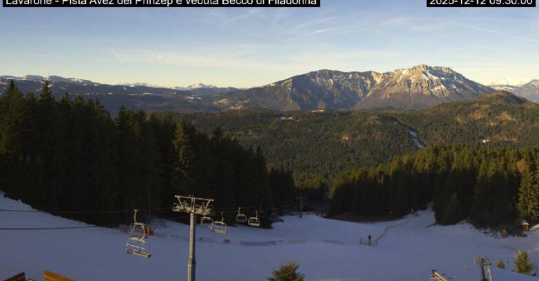 Webcam Ski Area Lavarone  - Pista Avez- seggiovia Lagh.