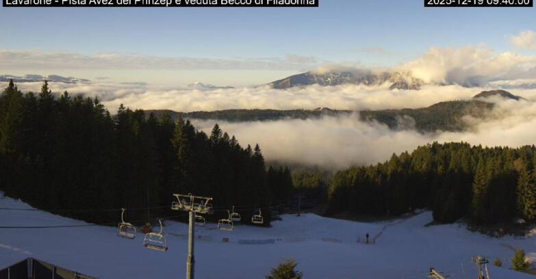 Webcam Ski area Lavarone - Pista Avez- seggiovia Lagh.