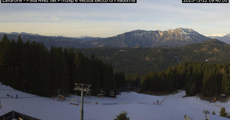 Webcam Ski area Lavarone - Pista Avez- seggiovia Lagh.