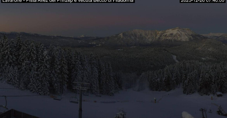 Webcam Lavarone Skigegiet - Pista Avez- seggiovia Lagh.