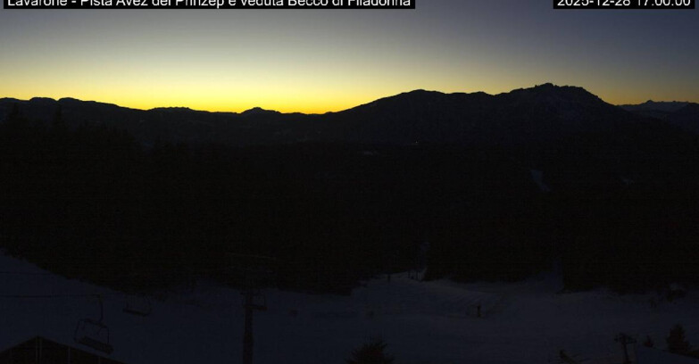 Webcam Ski Area Lavarone  - Pista Avez- seggiovia Lagh.