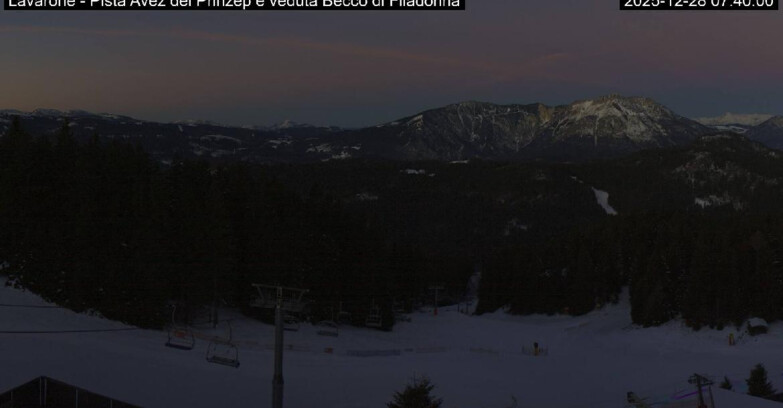 Webcam Ski Area Lavarone  - Pista Avez- seggiovia Lagh.