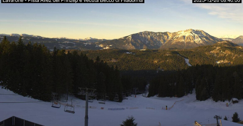 Webcam Ski Area Lavarone  - Pista Avez- seggiovia Lagh.