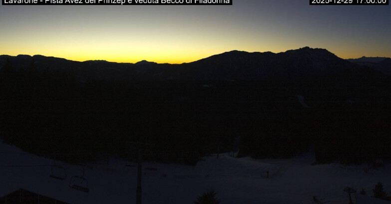 Webcam Ski Area Lavarone  - Pista Avez- seggiovia Lagh.