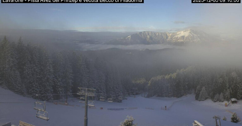 Webcam Ski area Lavarone - Pista Avez- seggiovia Lagh.