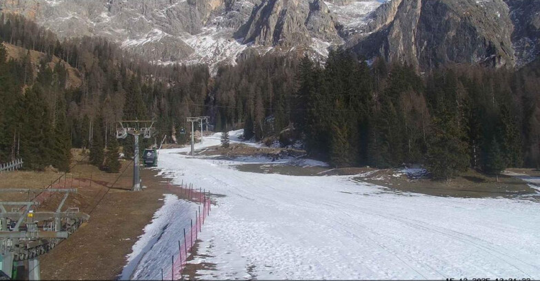 Webcam San Martino di Castrozza - Passo Rolle - Pista Col Verde