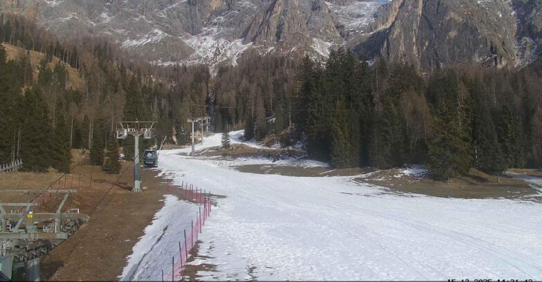 Webcam San Martino di Castrozza - Passo Rolle - Pista Col Verde