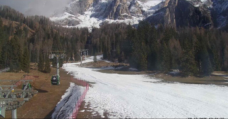 Webcam San Martino di Castrozza - Passo Rolle - Pista Col Verde