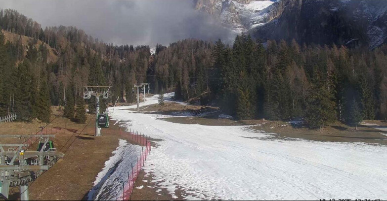 Webcam San Martino di Castrozza - Passo Rolle - Pista Col Verde