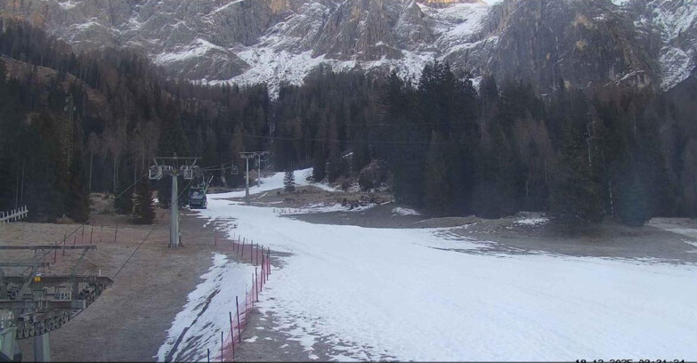 Webcam San Martino di Castrozza - Passo Rolle - Pista Col Verde