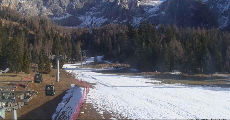 Webcam San Martino di Castrozza - Passo Rolle  - Pista Col Verde