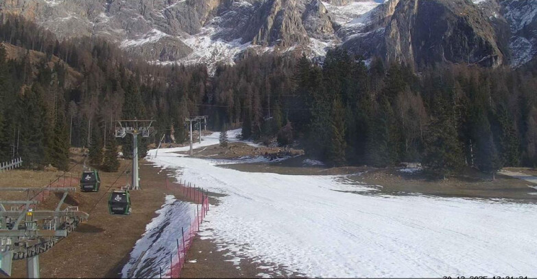 Webcam San Martino di Castrozza - Passo Rolle  - Pista Col Verde