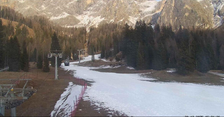 Webcam San Martino di Castrozza - Passo Rolle  - Pista Col Verde