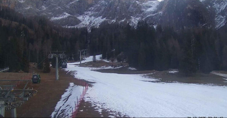 Webcam San Martino di Castrozza - Passo Rolle  - Pista Col Verde