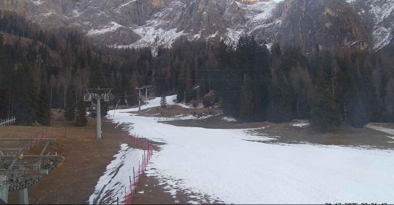 Webcam San Martino di Castrozza - Passo Rolle  - Pista Col Verde