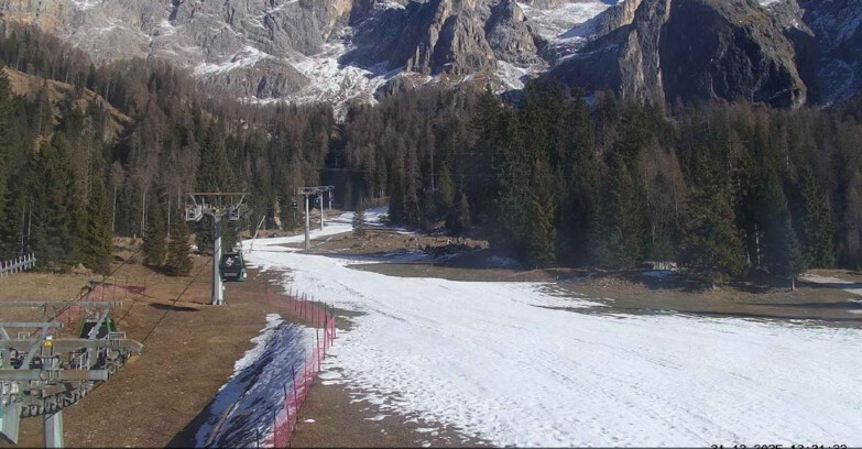 Webcam San Martino di Castrozza - Passo Rolle - Pista Col Verde