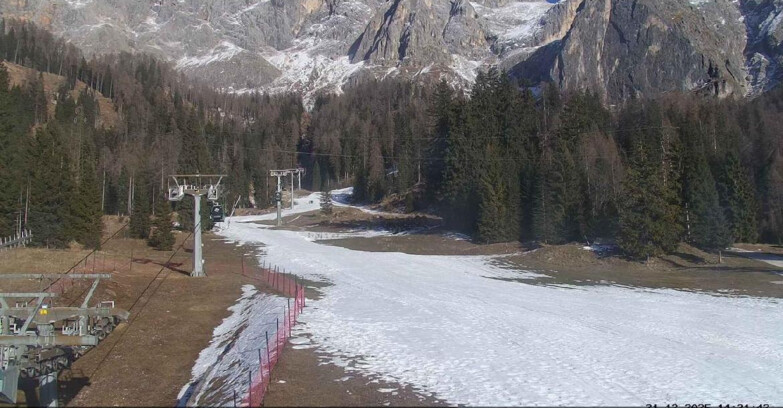 Webcam San Martino di Castrozza - Passo Rolle - Pista Col Verde