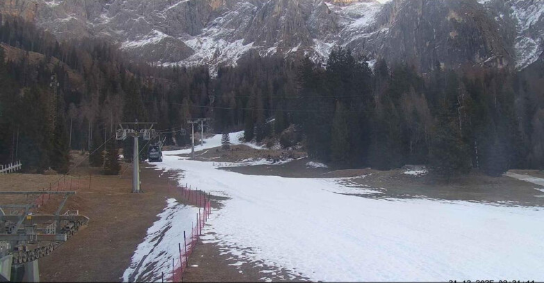 Webcam San Martino di Castrozza - Passo Rolle - Pista Col Verde