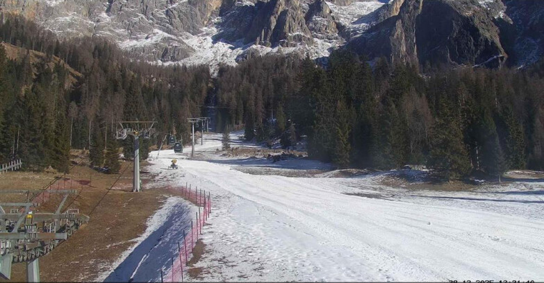 Webcam San Martino di Castrozza - Passo Rolle - Pista Col Verde