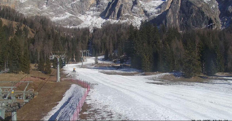 Webcam San Martino di Castrozza - Passo Rolle - Pista Col Verde