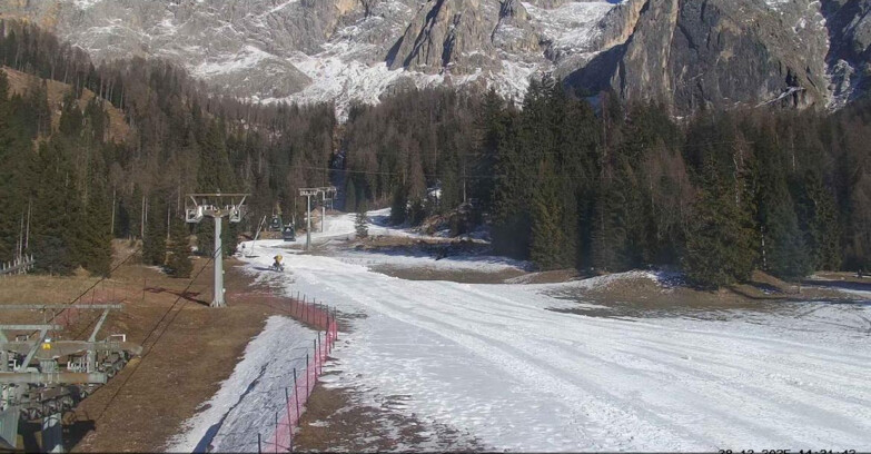 Webcam San Martino di Castrozza - Passo Rolle - Pista Col Verde